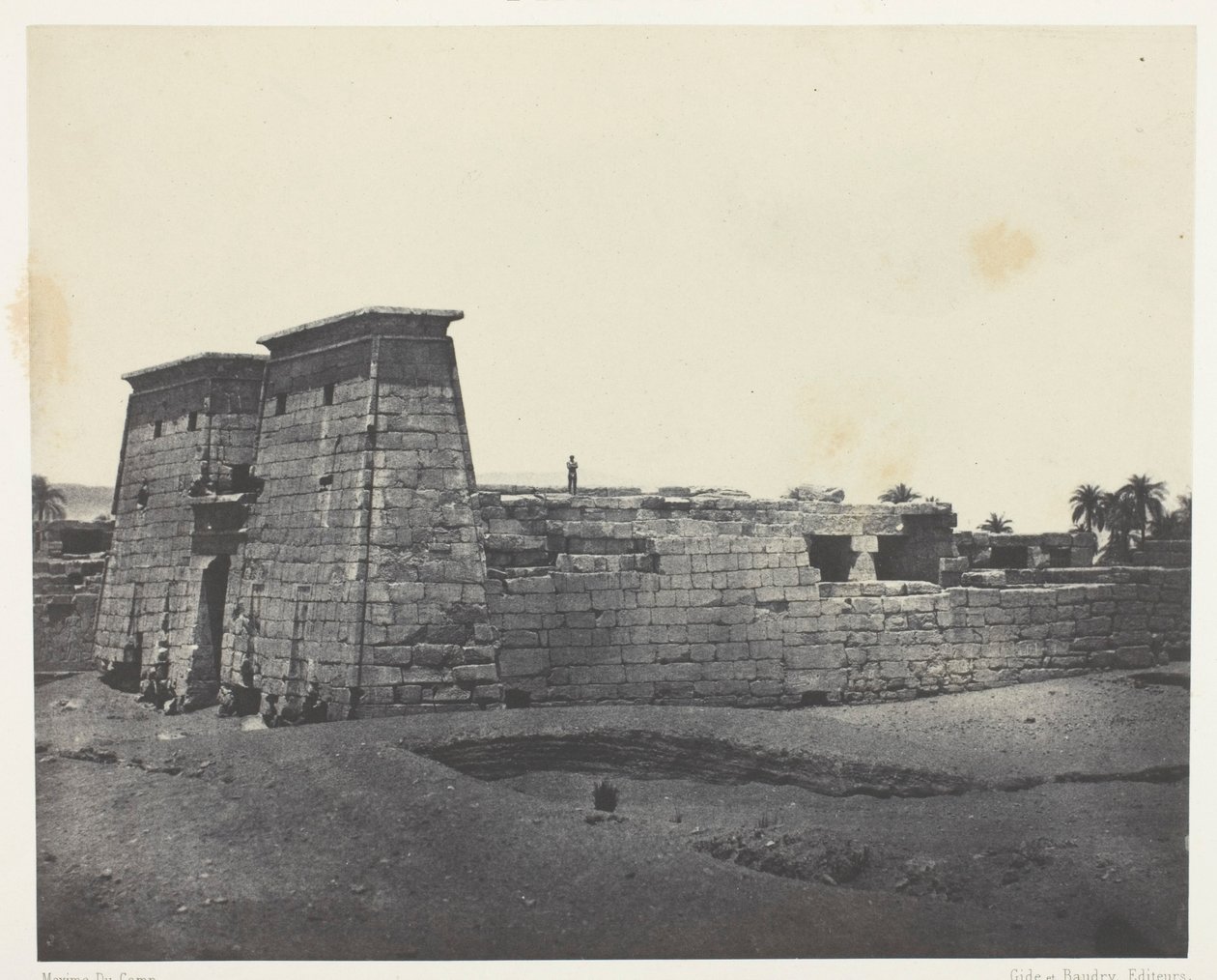 Karnak, Świątynia Khons; Teby autorstwa Maxime Du Camp