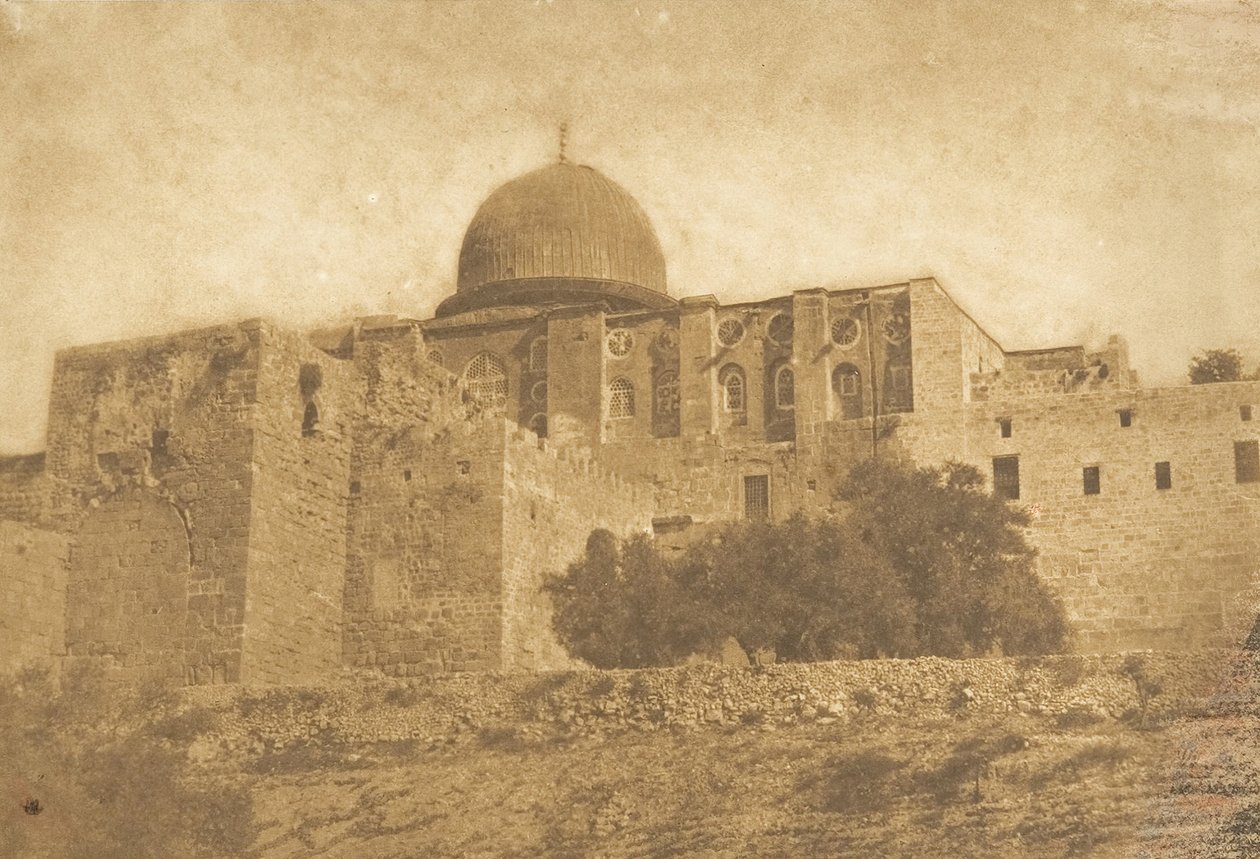 Koubbé-Nébi-Monça - Kopuła Mojżesza w Jerozolimie, sierpień 1850. autorstwa Maxime Du Camp