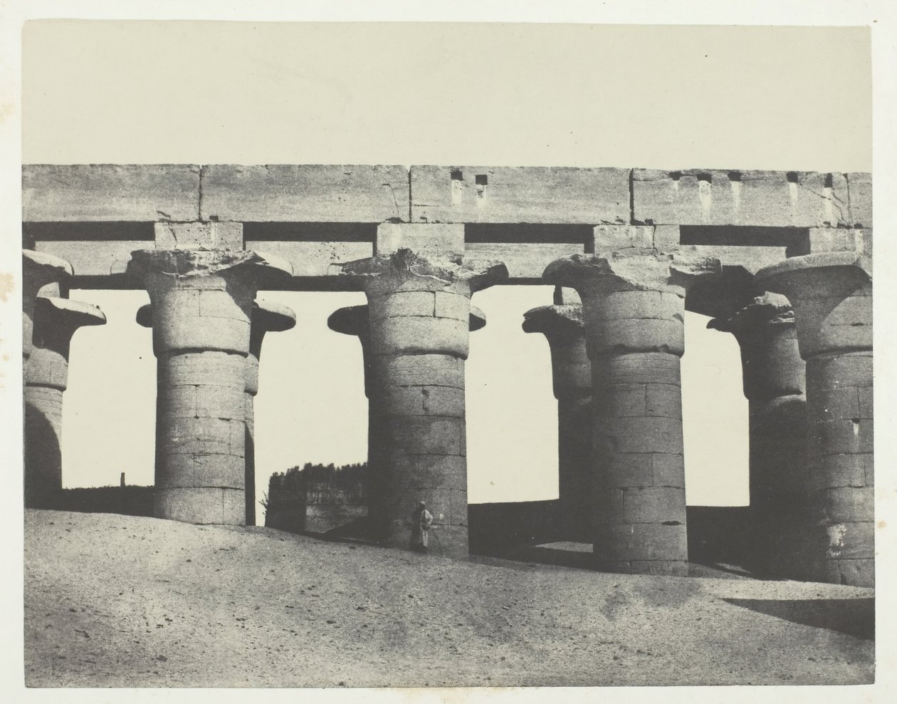 Luksor, Wielka Kolumnada Pałacu, Teby, 184951, wydrukowany 1852. autorstwa Maxime Du Camp