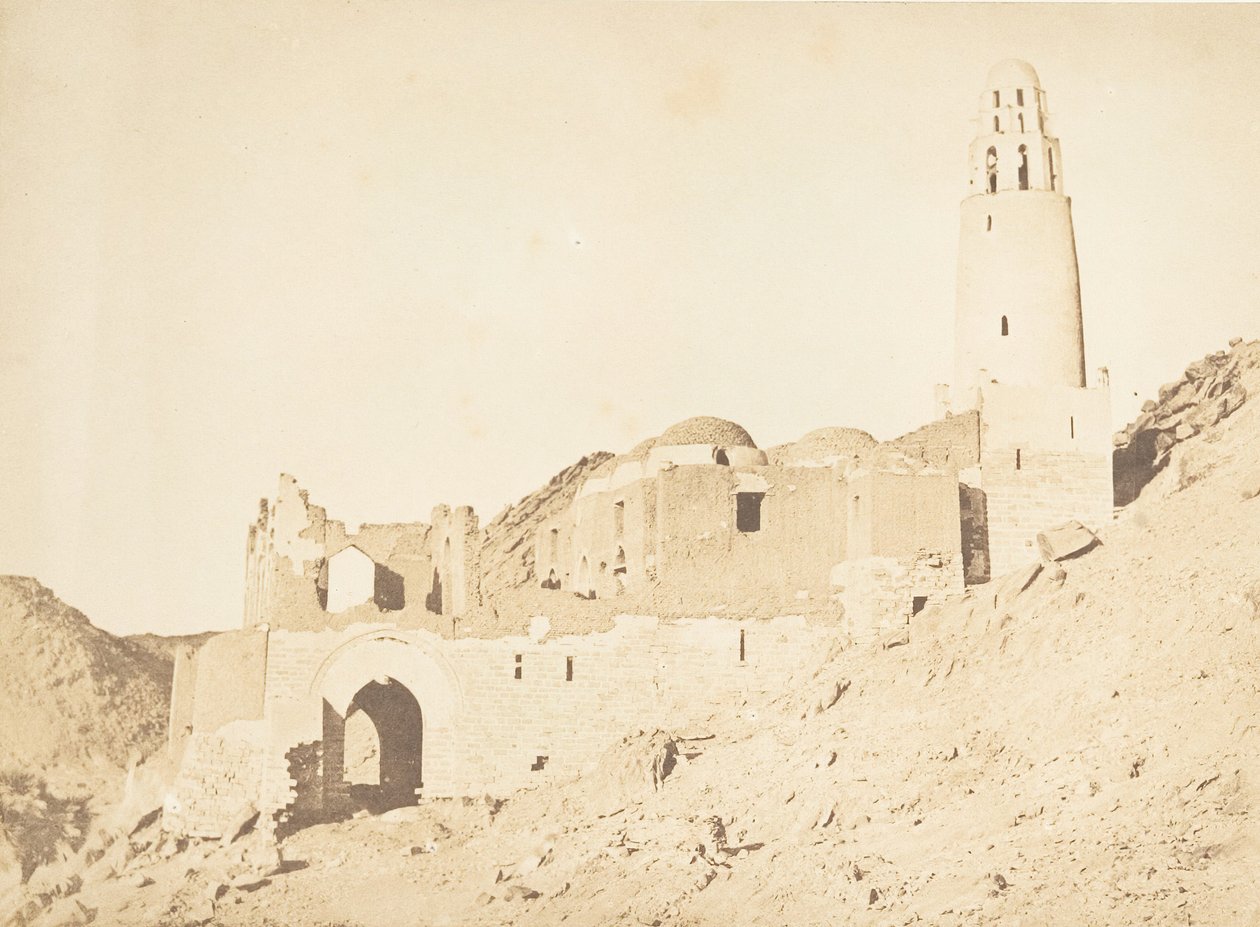 Meczet Belal, na południe od prawego brzegu Philae, 11 kwietnia 1850 r. autorstwa Maxime Du Camp