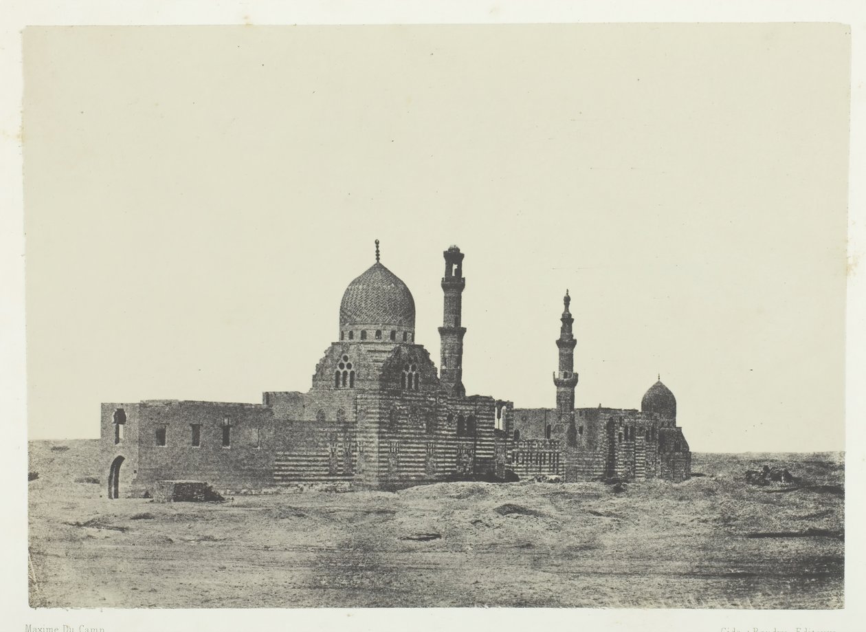 Meczet i Grób Ayoubitów, Le Kaire, 184951, wydrukowany 1852. autorstwa Maxime Du Camp
