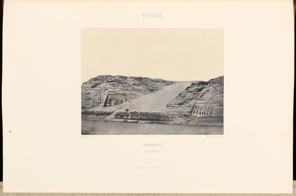 Nubia. Ibsamboul. Dwa speo autorstwa Maxime Du Camp