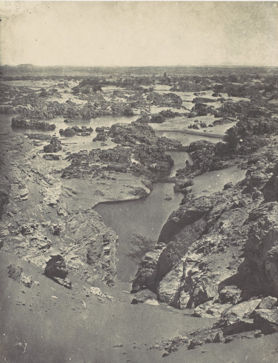 Nubii. Kawalerski widok drugiej katarakty, 1850. autorstwa Maxime Du Camp