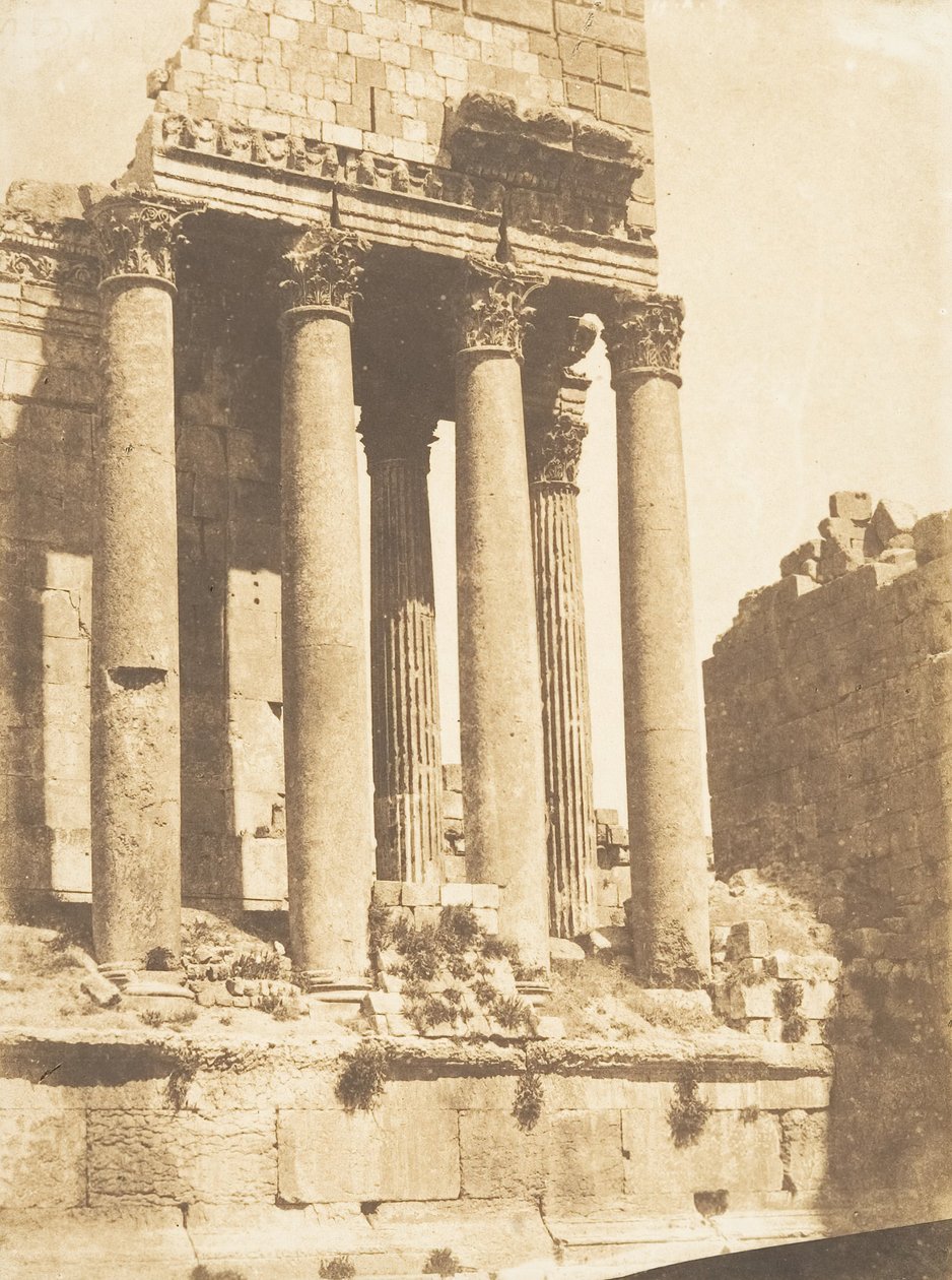 Świątynia Jowisza w Baâlbek Heliopolis, 15 września 1850 r. autorstwa Maxime Du Camp