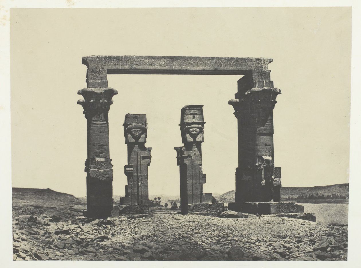 Temple de Kardassy, Nubie, 184951, wydrukowany 1852. autorstwa Maxime Du Camp