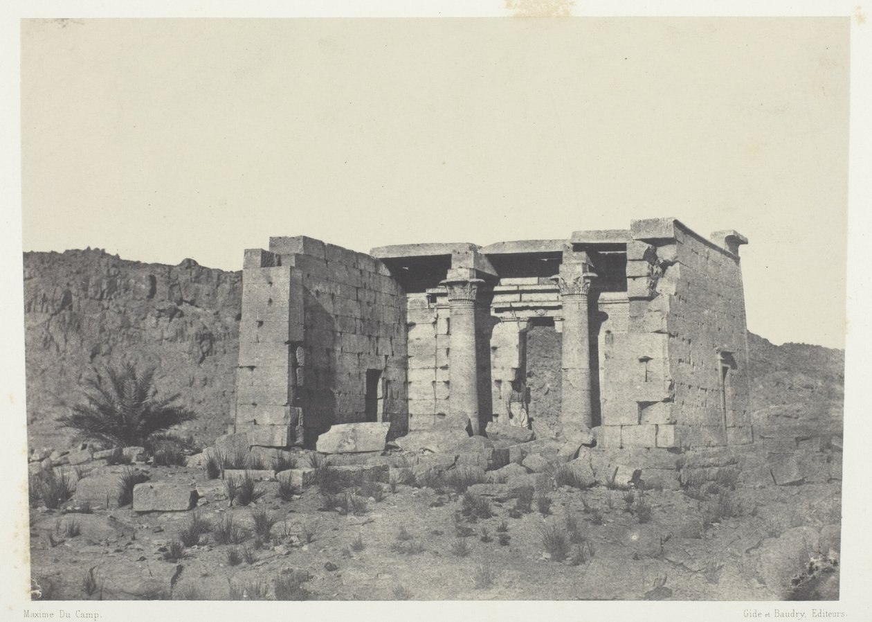 Świątynia Tafeh (starożytne Taphis), Nubia autorstwa Maxime Du Camp