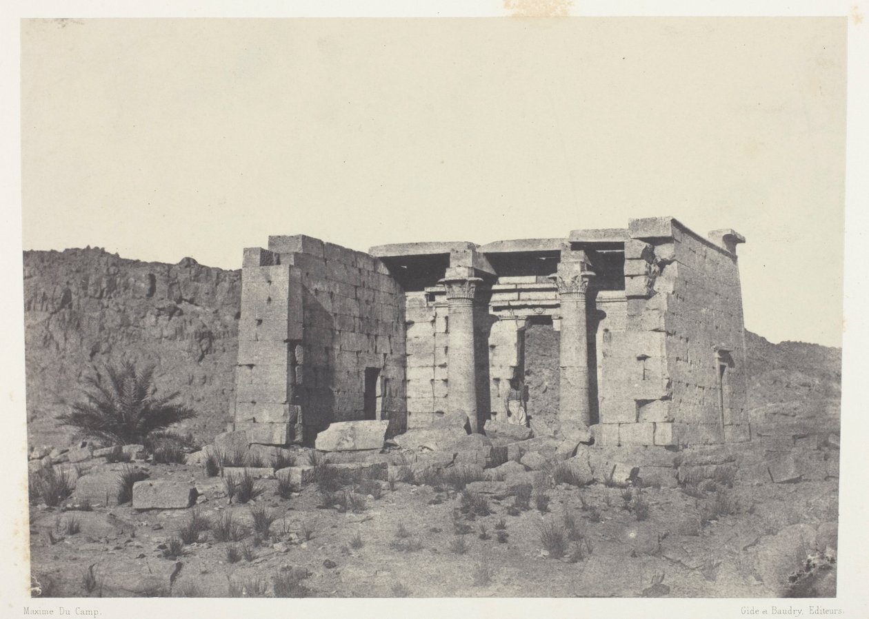 Świątynia Tafeh (starożytne Taphis), Nubia autorstwa Maxime Du Camp