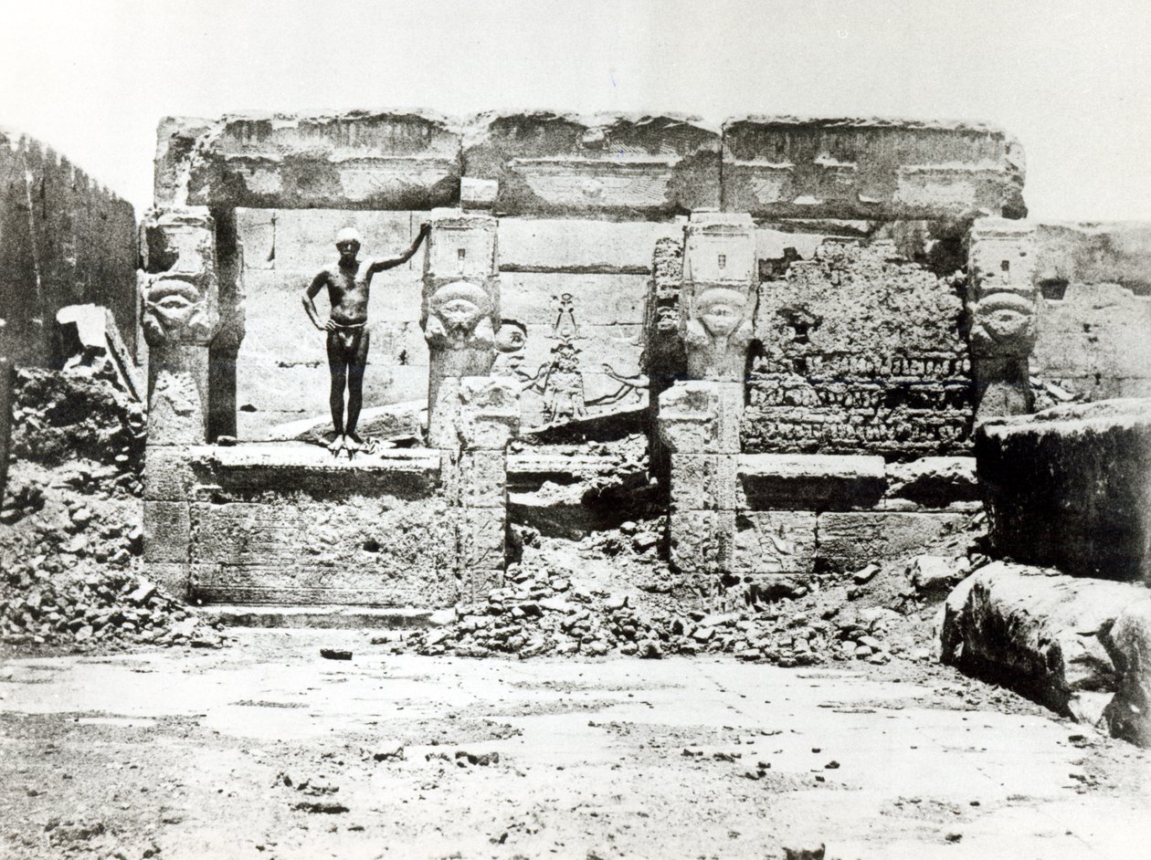 Świątynia Hathor w Dendarah, 28 maja 1850 autorstwa Maxime Du Camp