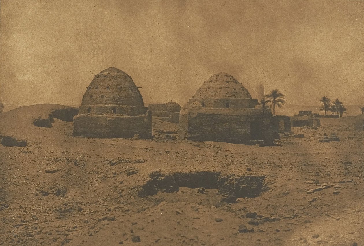 Grobowce muzułmańskie w Herment, 1849-50. autorstwa Maxime Du Camp