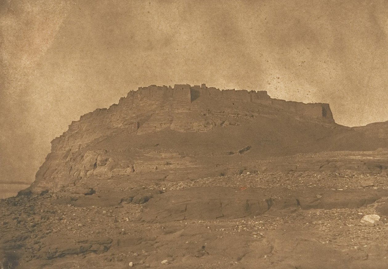 Widok twierdzy Ibrym, 31 marca 1850 r. autorstwa Maxime Du Camp