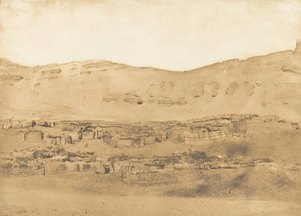 Widok wsi Garara, 1850. autorstwa Maxime Du Camp