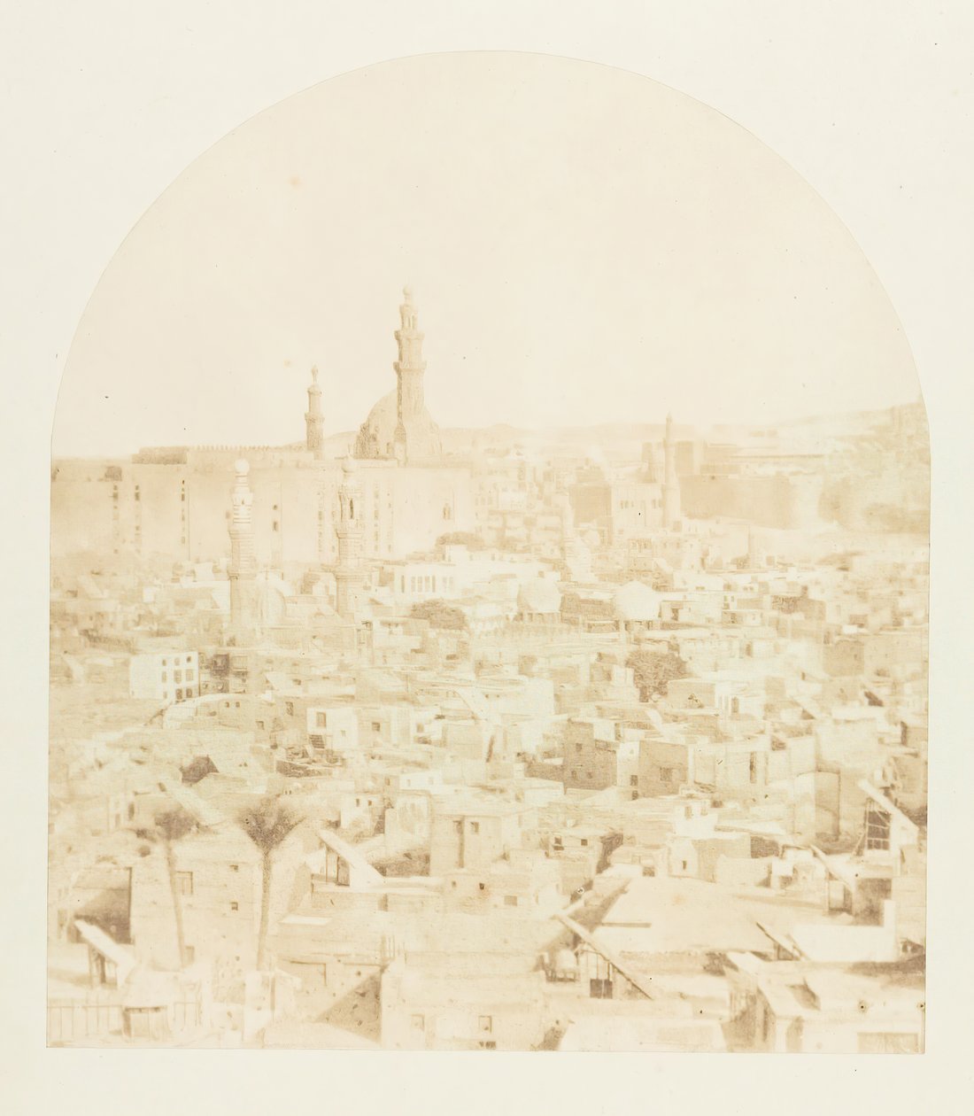 Ogólny widok Kairu z meczetu Tegloun, grudzień 1849-styczeń 1850. autorstwa Maxime Du Camp