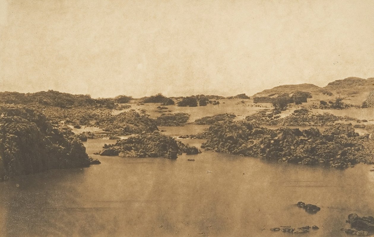 Widok z drugiej katarakty, marzec 1850. autorstwa Maxime Du Camp