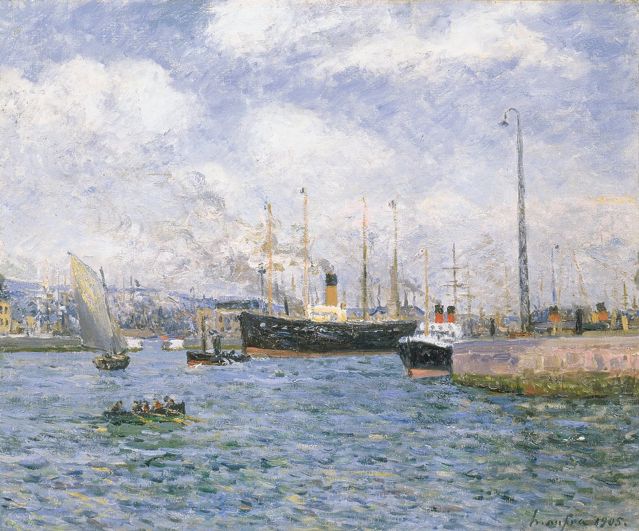 Wyjazd z Hawru, 1905 autorstwa Maxime Emile Louis Maufra