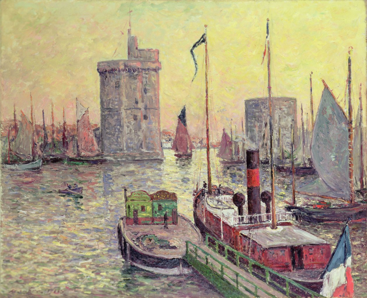 Port w La Rochelle autorstwa Maxime Emile Louis Maufra