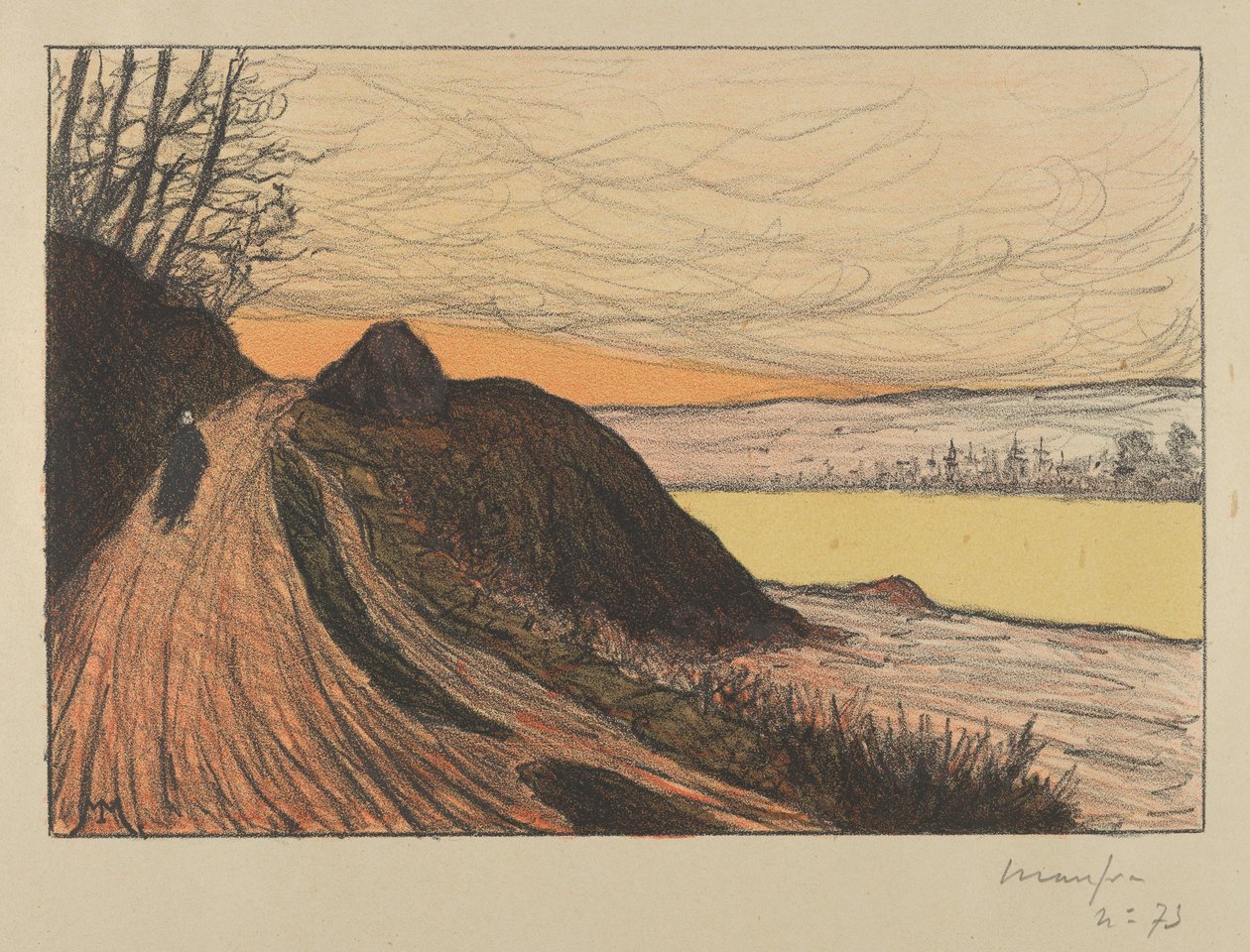 Droga z Gaud La Route de Gaud, 1893. autorstwa Maxime Emile Louis Maufra