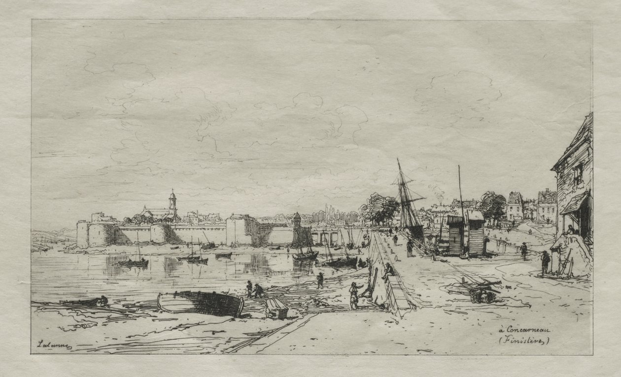 W Concarneau (Finistere) autorstwa Maxime Lalanne