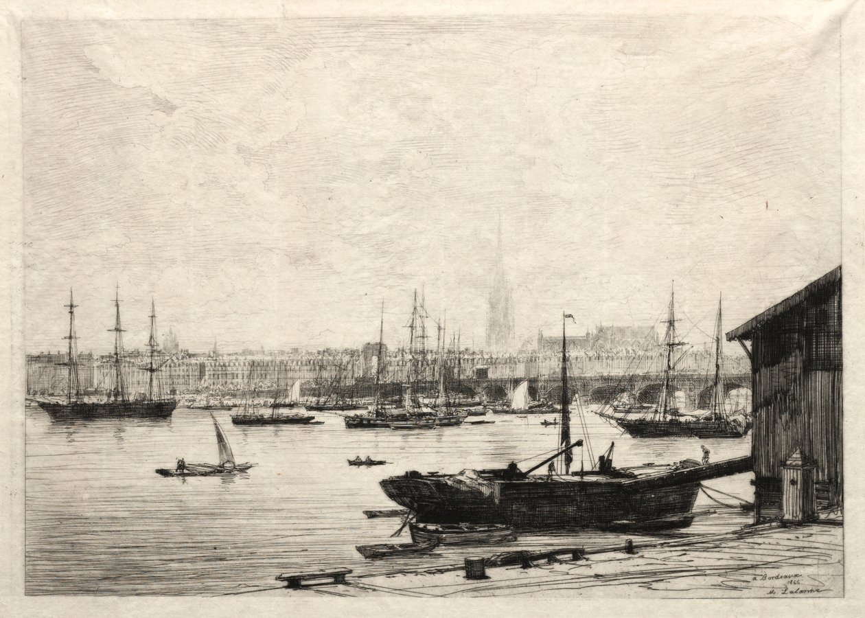 Bordeaux, 1866. autorstwa Maxime Lalanne