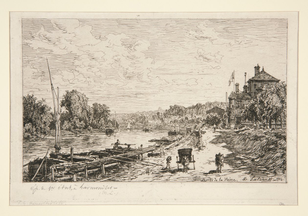 Bords de la Seine (Wybrzeże Sekwany) autorstwa Maxime Lalanne