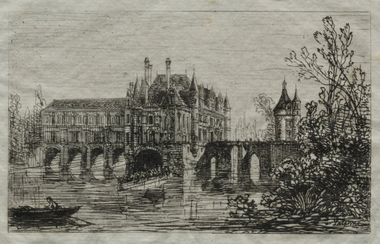 Zamek Chenonceau autorstwa Maxime Lalanne