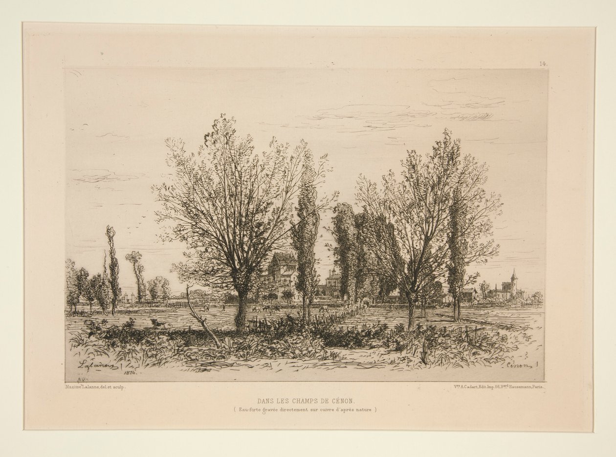 Dans les Champs de Cénon (Na polach Cénon) autorstwa Maxime Lalanne