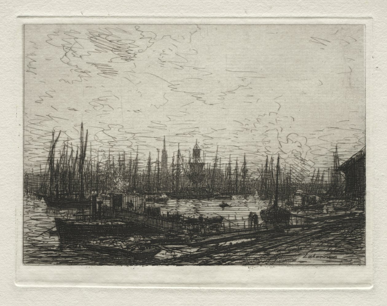 Port w Bordeaux autorstwa Maxime Lalanne