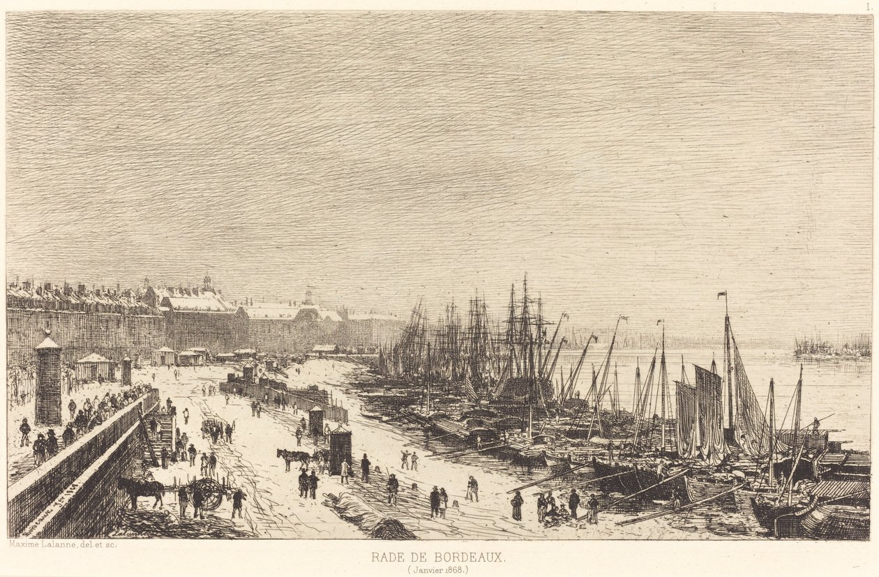 Port w Bordeaux autorstwa Maxime Lalanne