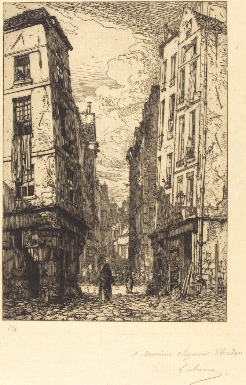 Rue des Marmousets (dzielnica miasta, stary Paryż) autorstwa Maxime Lalanne