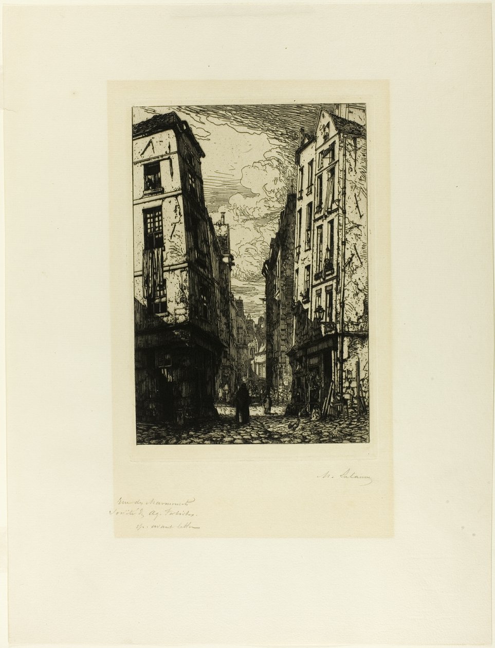 Rue des Marmousets autorstwa Maxime Lalanne