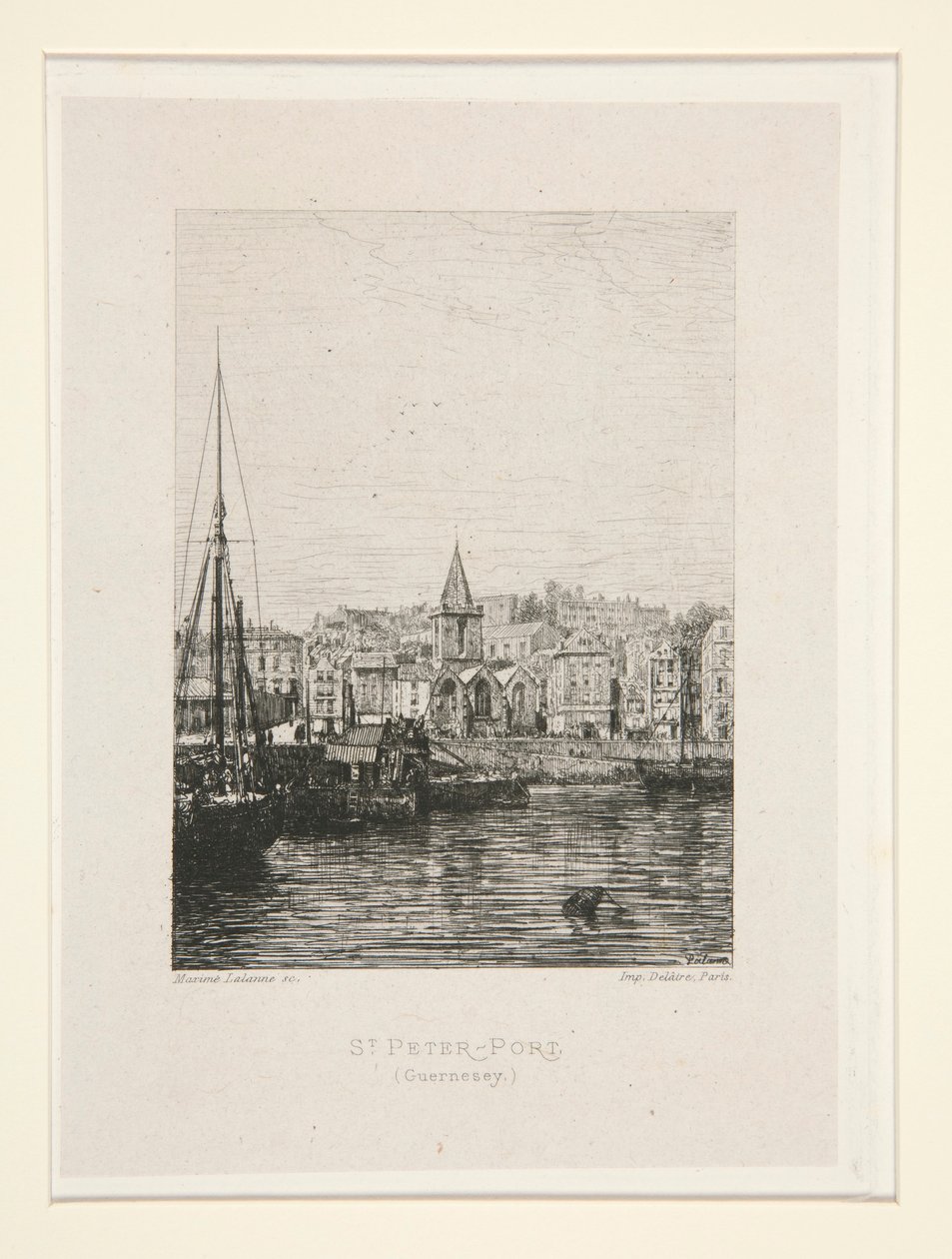 St Peter-Port, Guernsey, pl. 1 z apartamentu Chez Victor Hugo (Victor Hugo autorstwa Maxime Lalanne