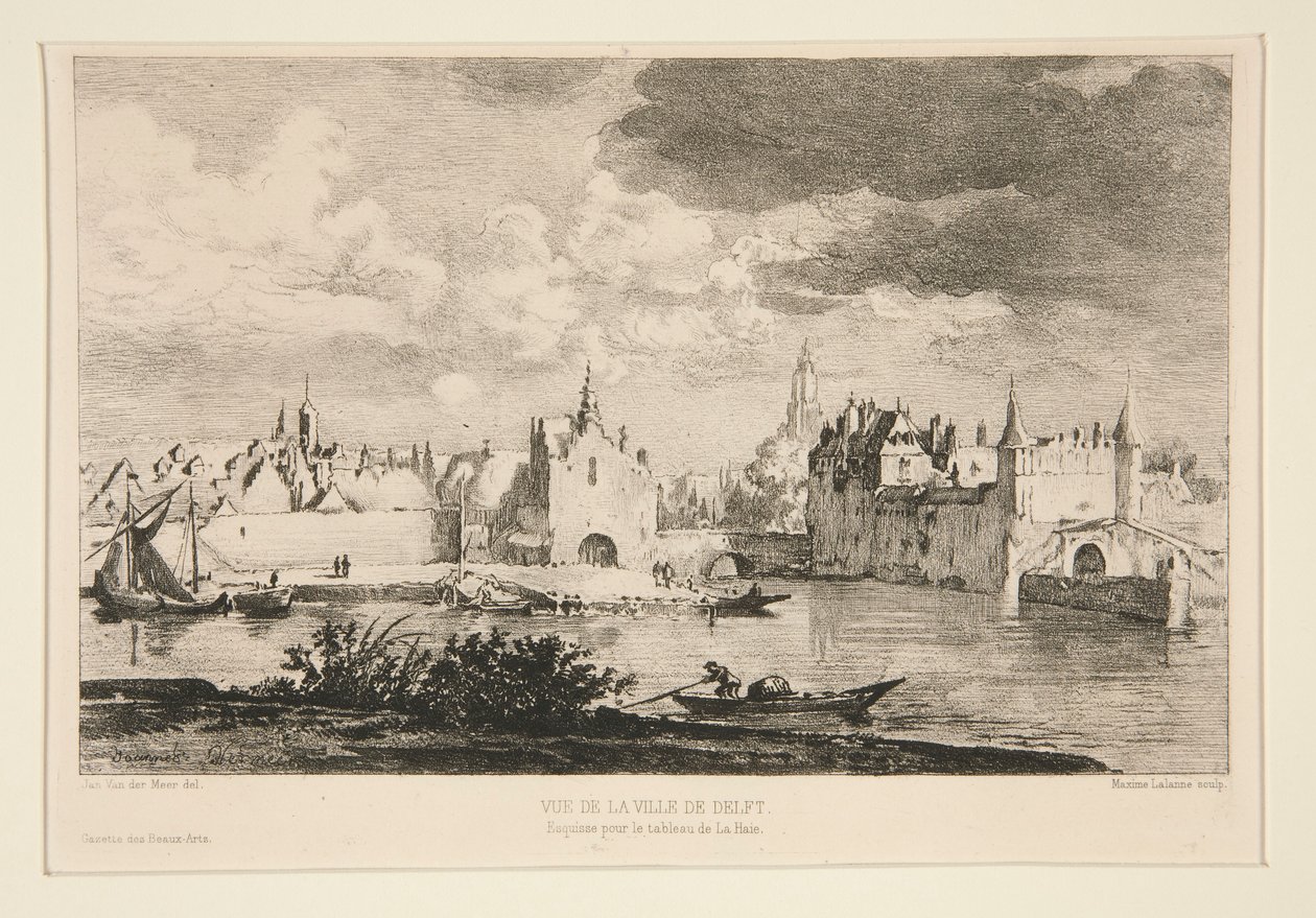 Vue de la ville de Delft (Widok na miasto Delft) autorstwa Maxime Lalanne