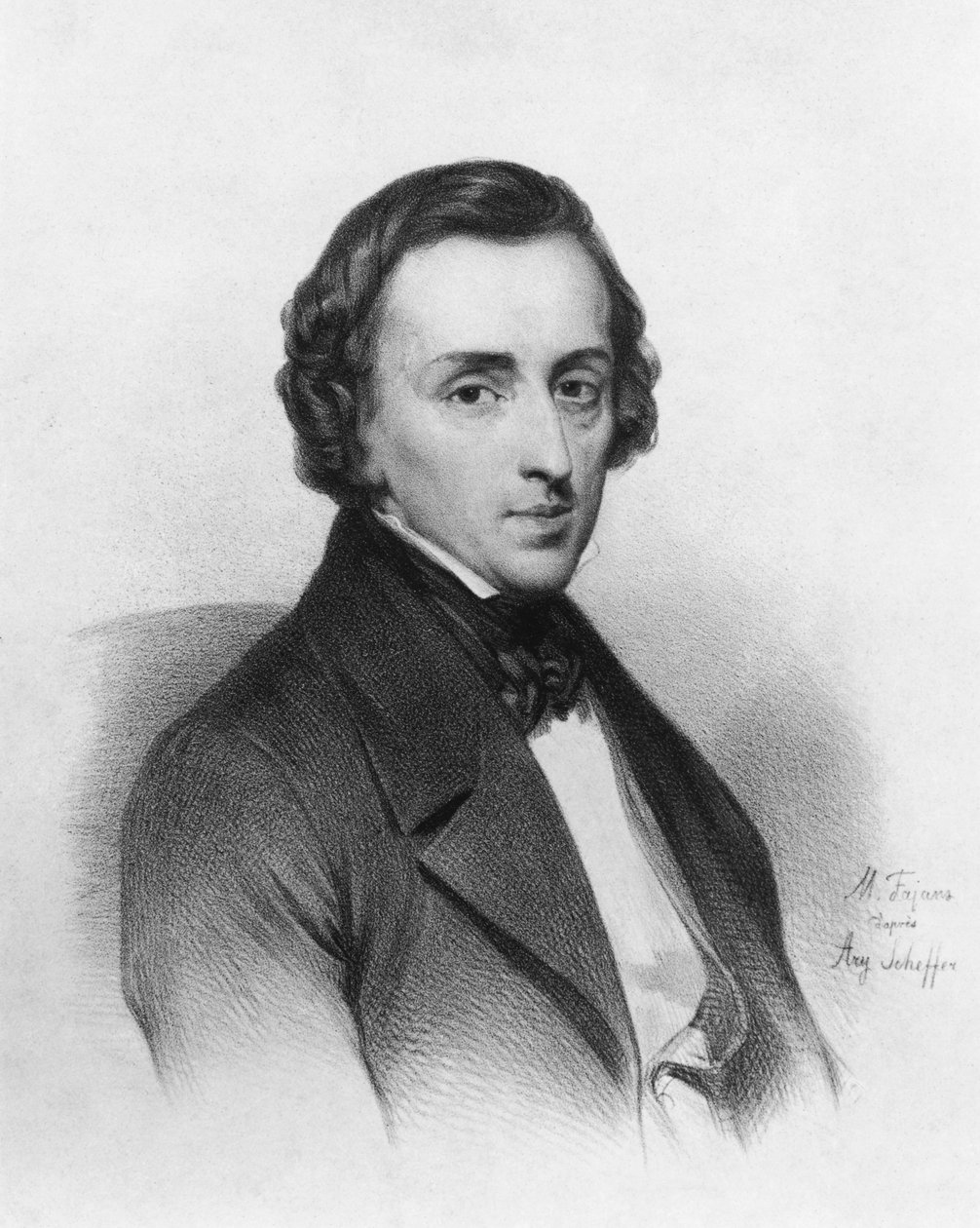 Fryderyk Chopin wg Ary Scheffera (1795-1858) autorstwa Maximilian Fajans