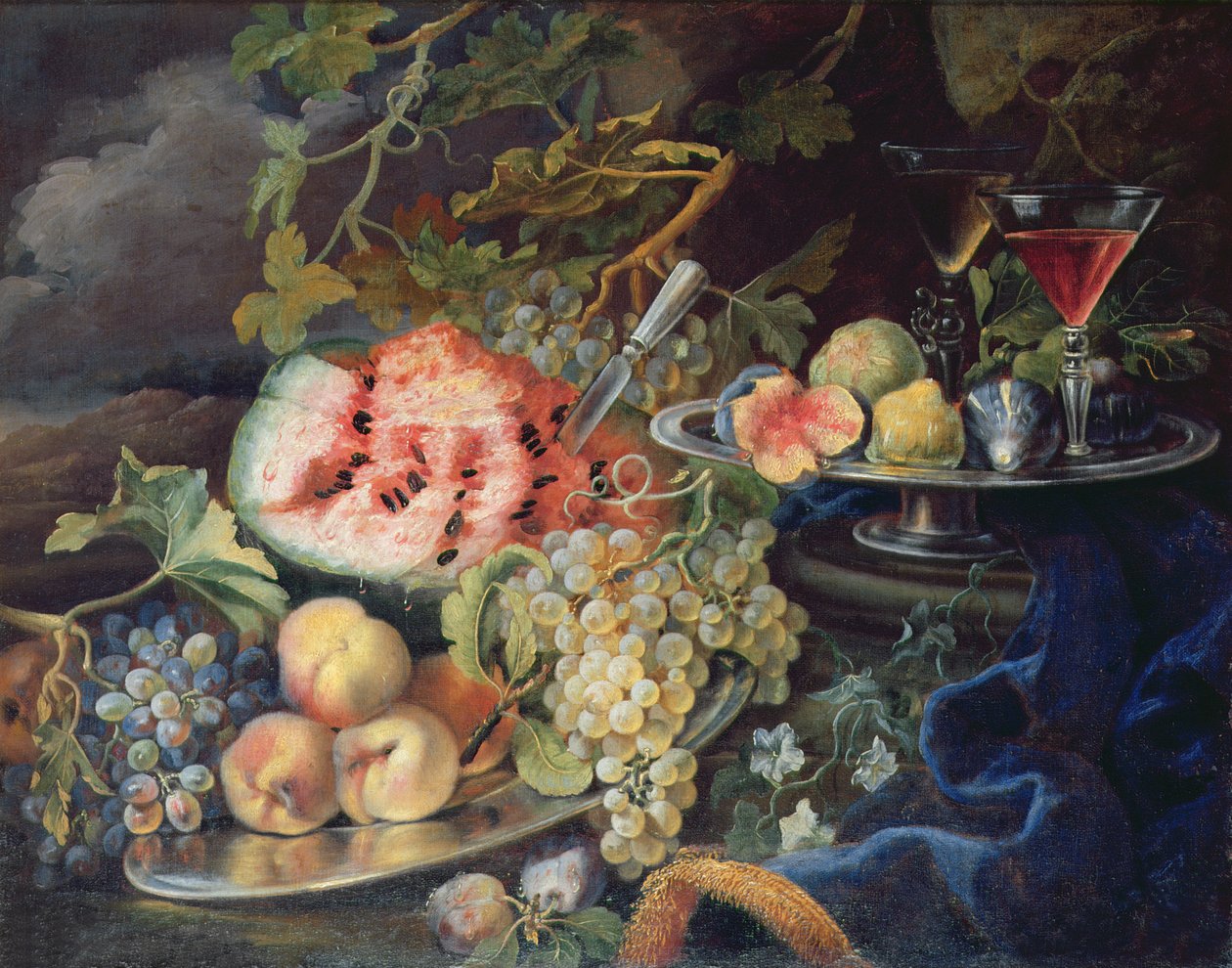 Martwa natura (olej na płótnie) autorstwa Maximilian Pfeiler or Pfeiller