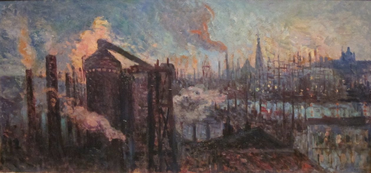 Przemysłowcy z Grand Ville autorstwa Maximilien Luce