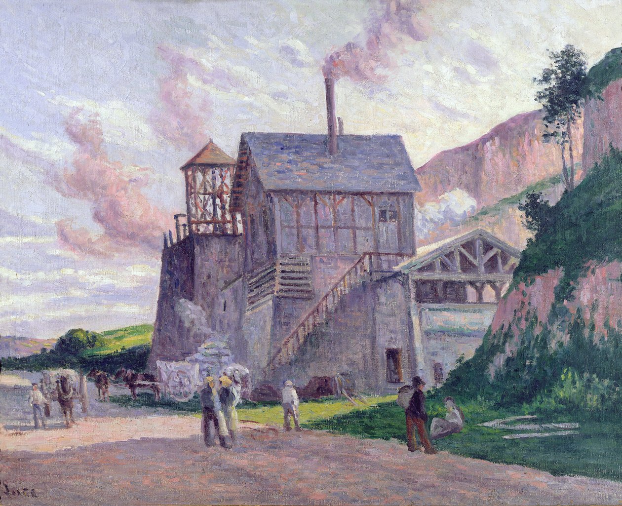 Fabryka Cementu w Vermenton autorstwa Maximilien Luce