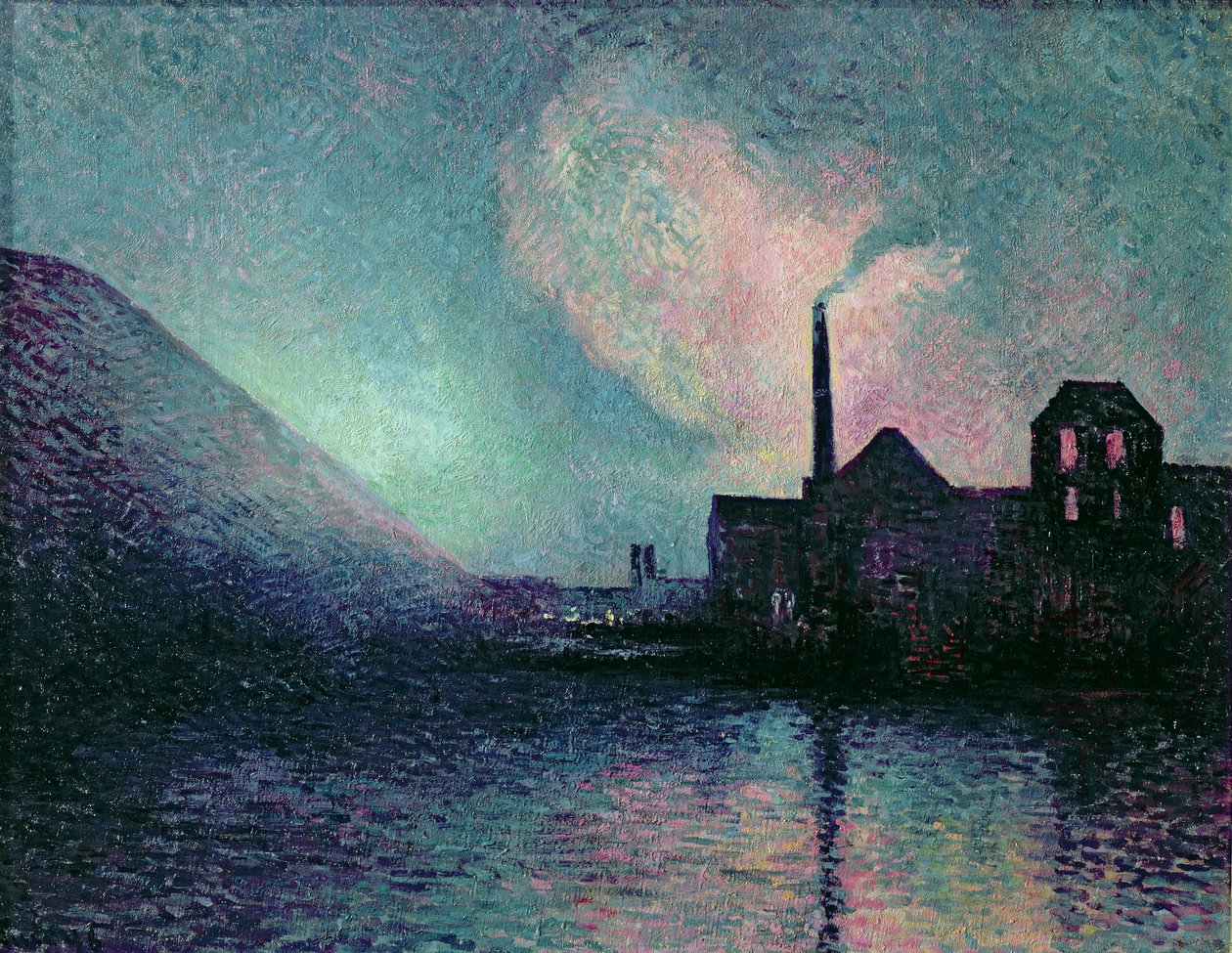 Couillet nocą, 1896 autorstwa Maximilien Luce
