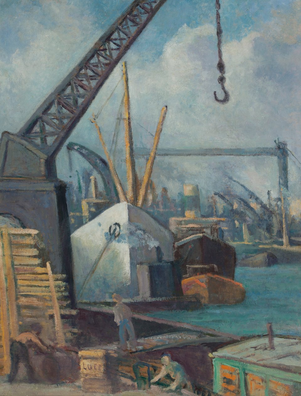 Port w Rouen autorstwa Maximilien Luce