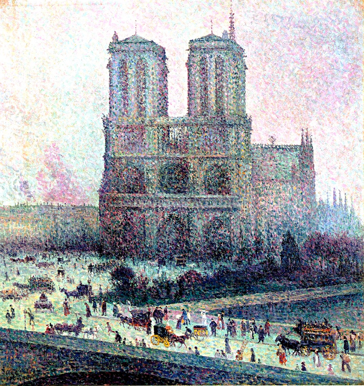 Notre-Dame, Paryż, 1900-01 autorstwa Maximilien Luce