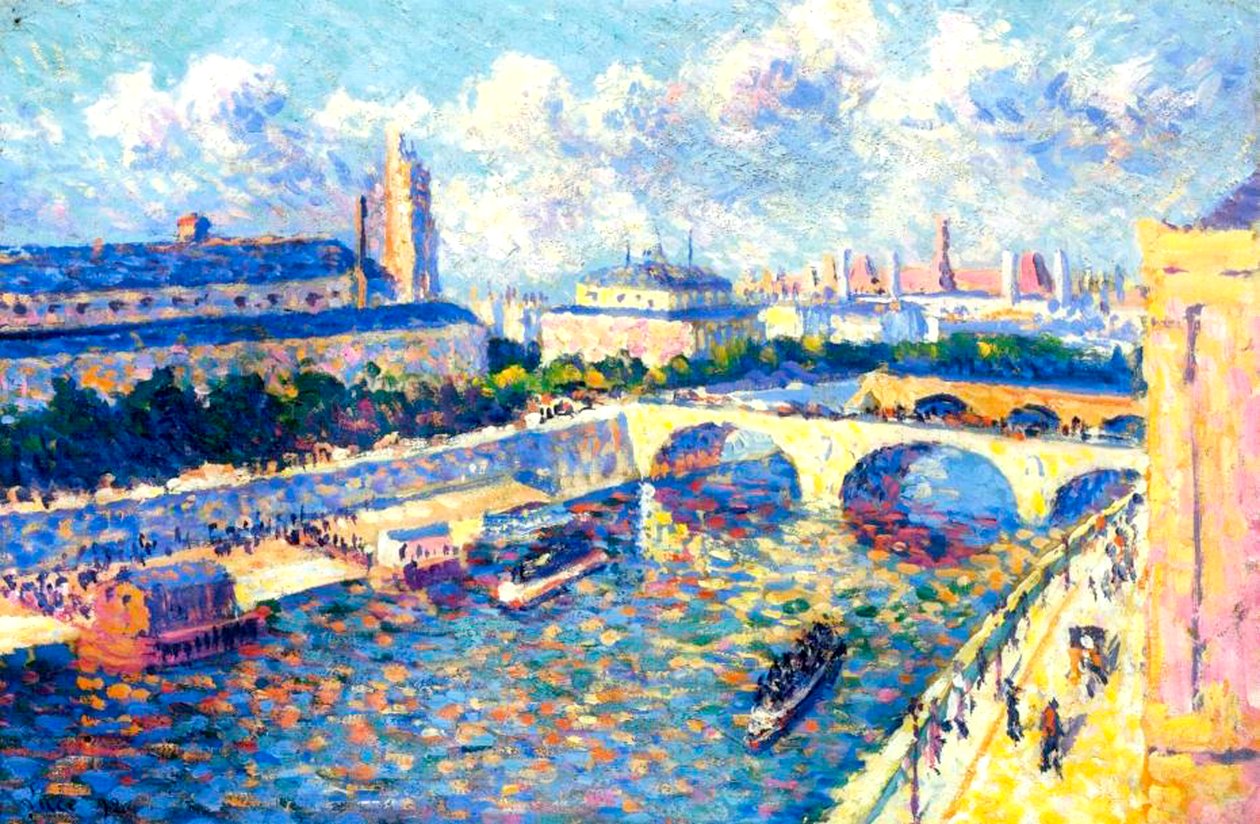 Sekwana, Paryż, 1892 autorstwa Maximilien Luce