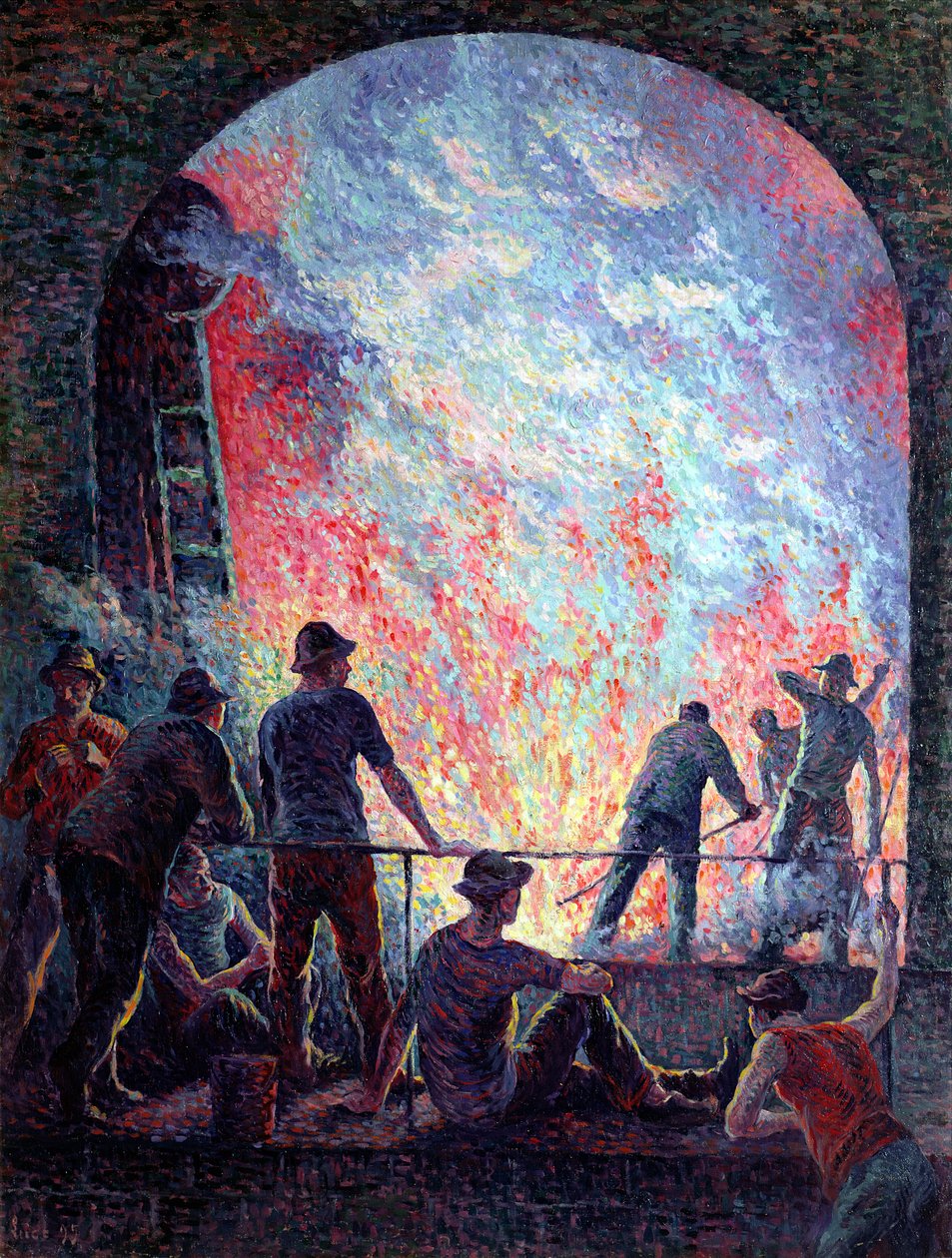 Huta, 1895 autorstwa Maximilien Luce
