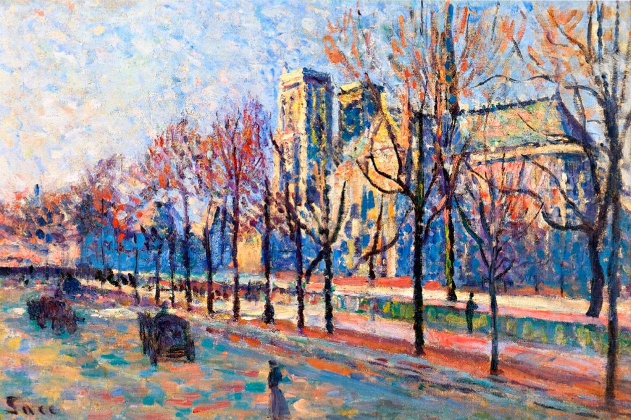 Widok z nabrzeża Montebello, ok. 1897 autorstwa Maximilien Luce