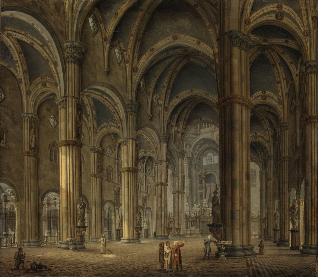 Kircheninneres der Certosa di Pavia autorstwa Maximilien de Hase