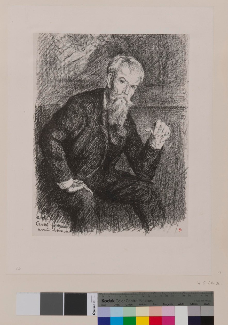 Do Henri Edmond Crossa: [Portret Henri-Edmonda Crossa] autorstwa Maximilien Luce