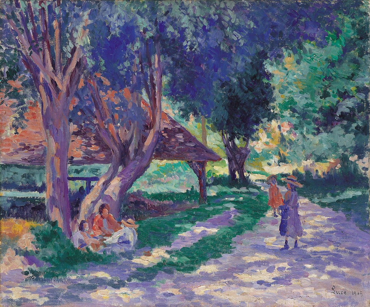Bessy, Yonne, Zacieniona Ścieżka autorstwa Maximilien Luce