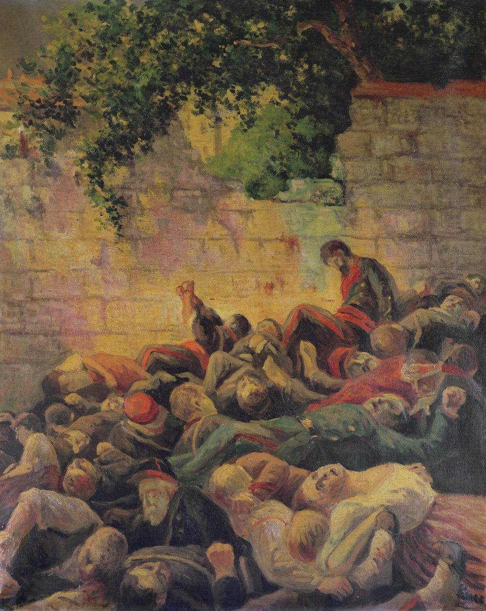 Egzekucja komunardów w „Mur des Federes” autorstwa Maximilien Luce