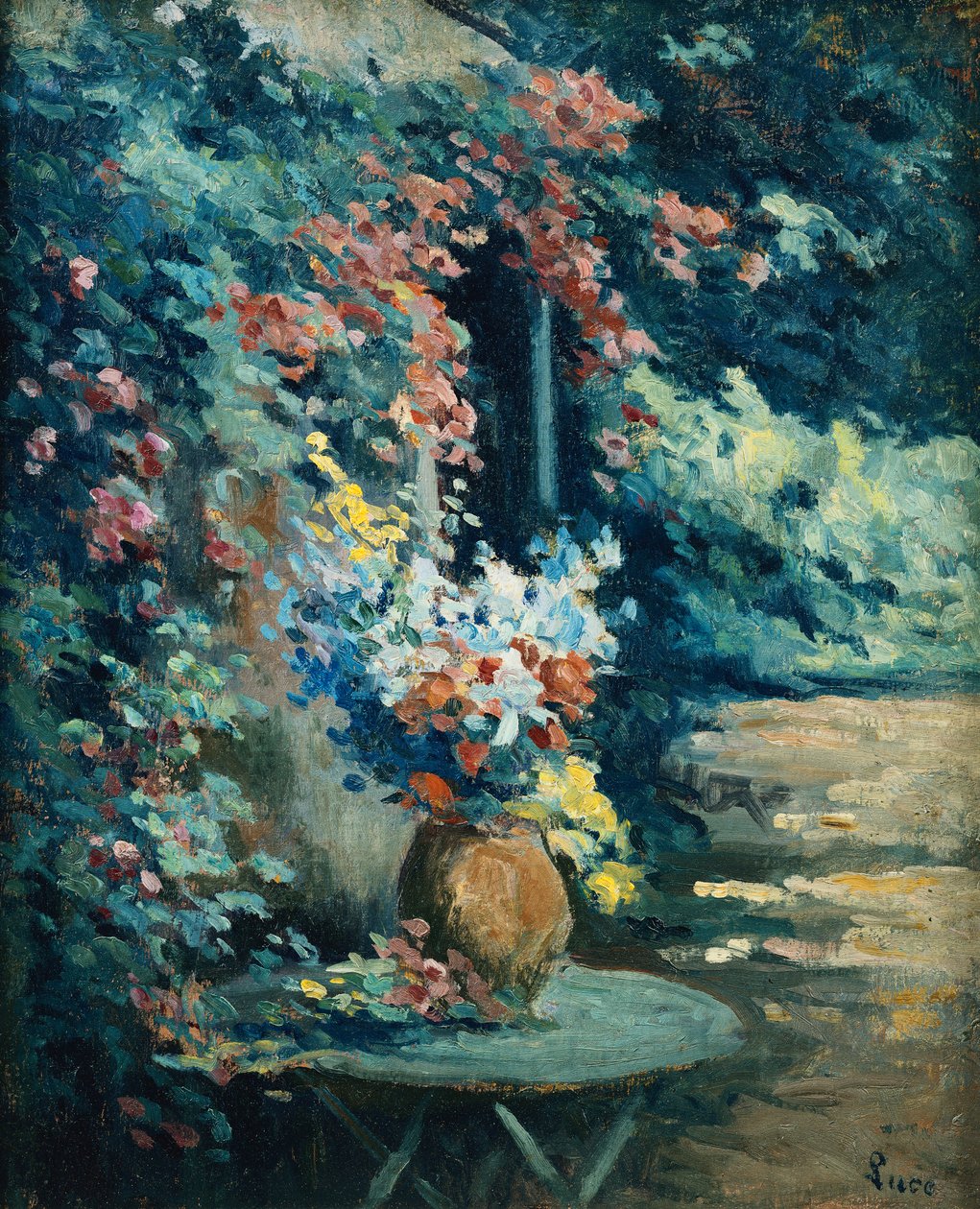 Kwiaty w krajobrazie; Bukiet Kwiatów w Krajobrazie, autorstwa Maximilien Luce