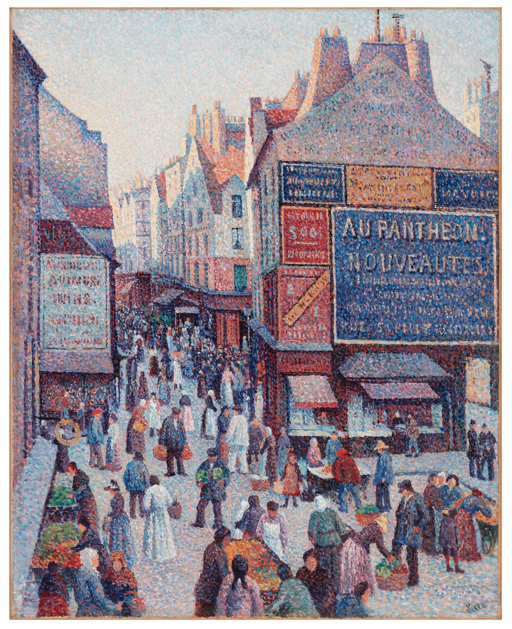 Ulica Mouffetard autorstwa Maximilien Luce
