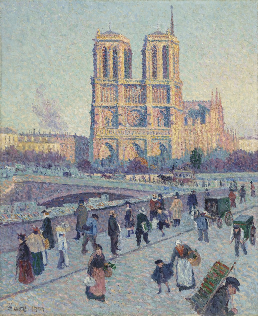 Nabrzeże Saint-Michel i Notre-Dame autorstwa Maximilien Luce