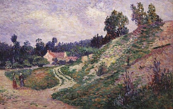 Molineux, Ścieżka w dolinie (olej na pokładzie) autorstwa Maximilien Luce