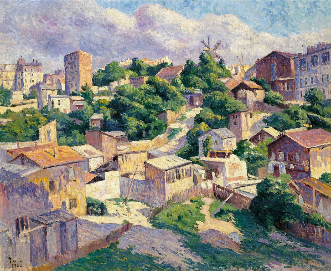 Montmartre, Paryż autorstwa Maximilien Luce